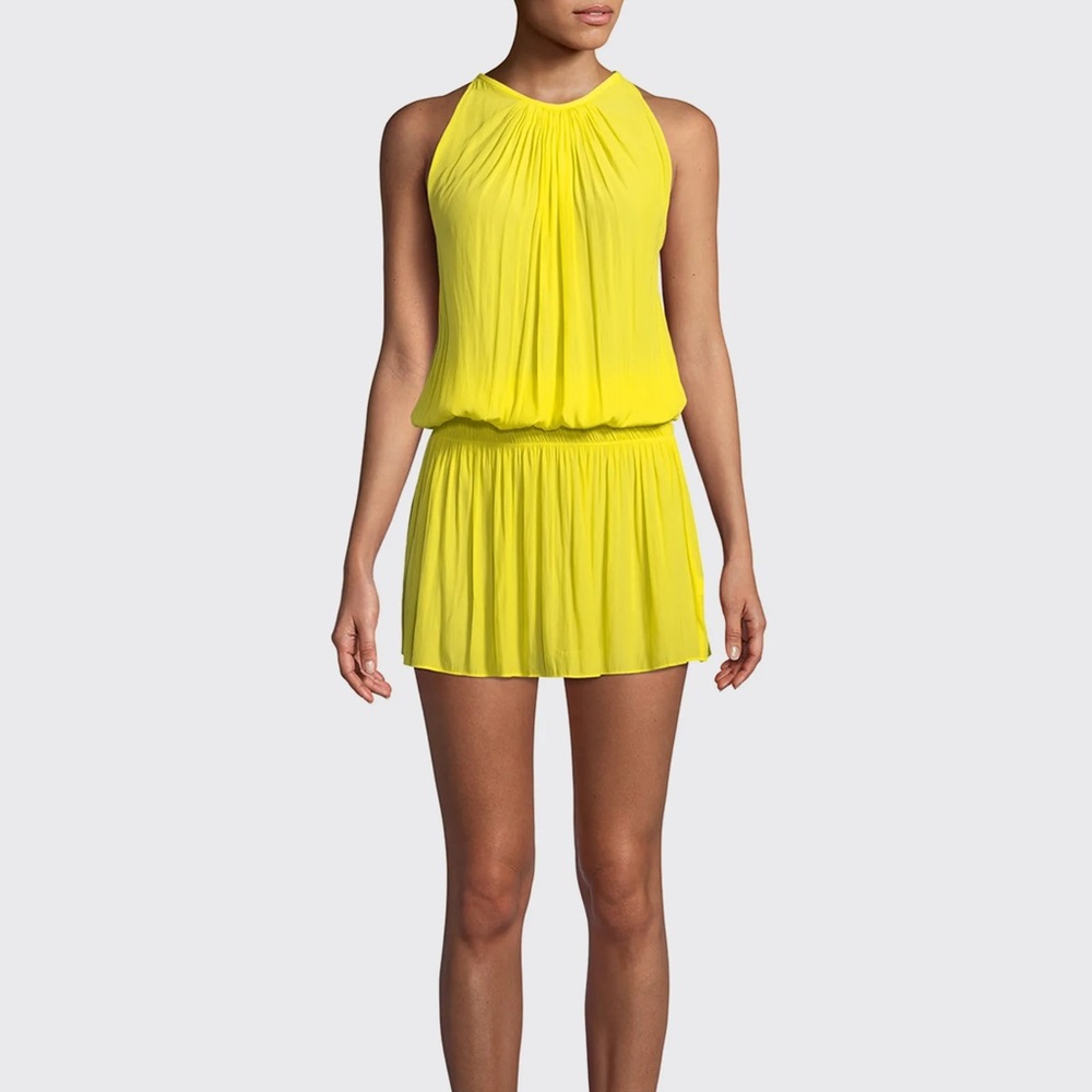 Ramy Brook Paris Sleeveless Mini Dress XS Tiger Lily